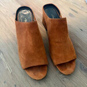 3.1 Phillip Lim Suede Open Toe Mule